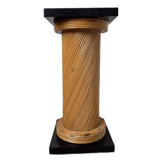 Rattan Column from Vivai del Sud Crespi, 1960s For Sale