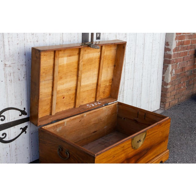 Campaign Style Asian Cedar Chest For Sale In Los Angeles - Image 6 of 10