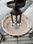 Art Deco Late 20th Century Art Deco Mariner s.a. Spanish Cast Brass & Molded Alabaster Glass Inverted Bowl Chandelier For Sale - Image 3 of 9