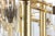 Metal Vintage Italian Brass and Crystal Chandelier, 1970s For Sale - Image 7 of 9