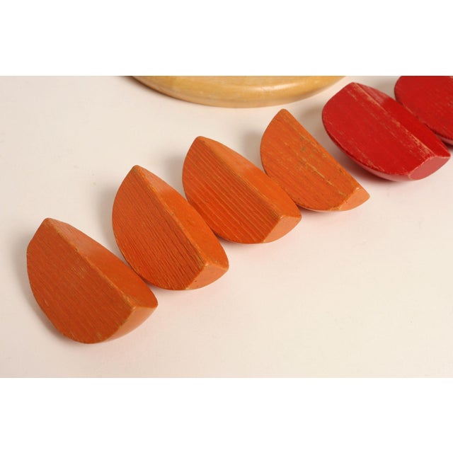 Vintage Creative Playthings Wooden Fruit Puzzle / Instructional Toy For Sale In New York - Image 6 of 12