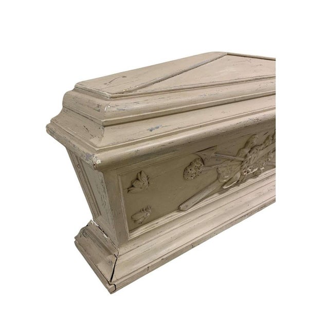 Painted Sarcophagus Panel with Bee Decoration, 1800s For Sale - Image 5 of 18