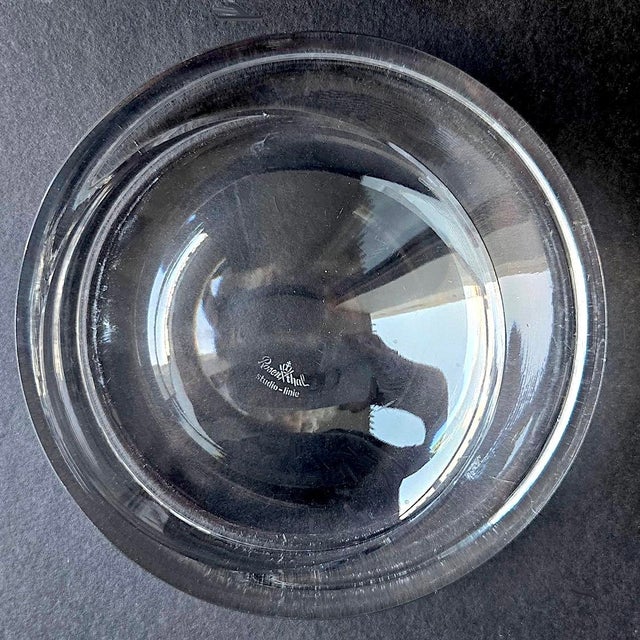 1970s Rosenthal Studio Line Brutalist Glass Ashtray/Catchall For Sale - Image 10 of 14