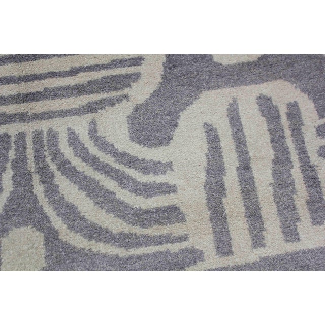 Beautiful handmade Ikat rug, It's a brand new rug with very modern design and colors, dyed with all natural dyes made from...