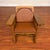 Vintage Oak & Cane Mission Style Rocking Chair With New Leather Cushions For Sale - Image 10 of 18
