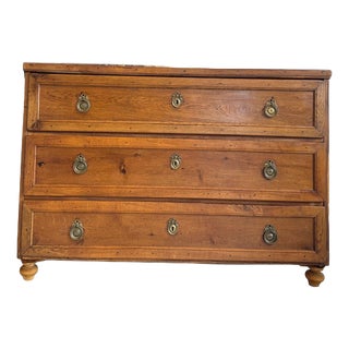 Baroque Chest of Drawers in Pine For Sale