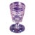 Clear Wine or Rummer Glass Early 19th C. Irish, Engraved Star & Hatch Pattern, Cork Glass Co. For Sale
