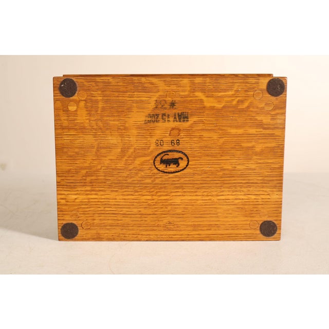 Stickley Mission Collection Oak Desk Box For Sale - Image 16 of 18