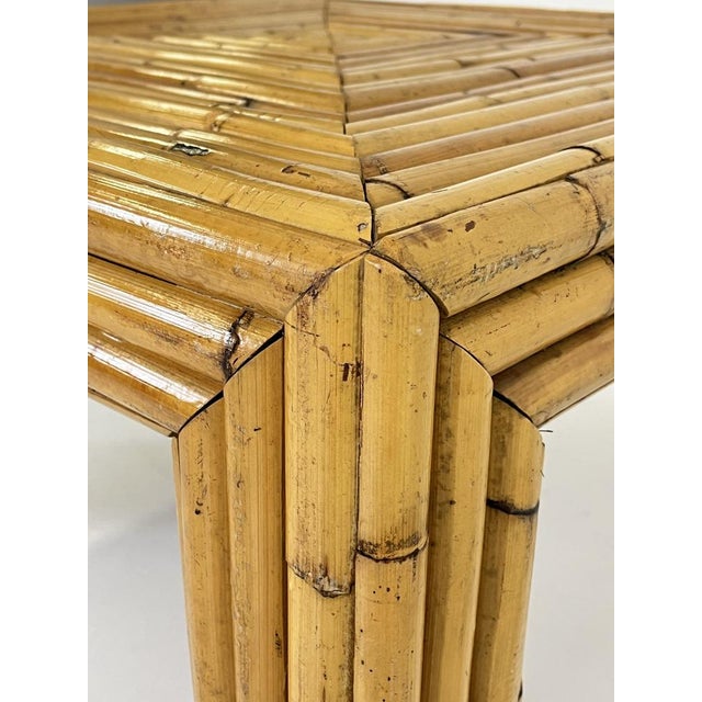 Bamboo Coffee Table in the style of Vivai del Sud, Italy, 1960s For Sale - Image 16 of 18