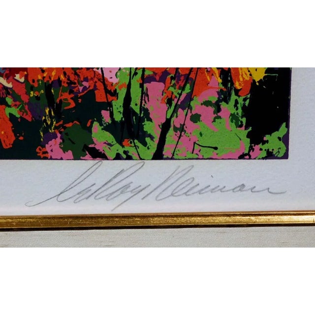 Paper LeRoy Neiman Young Tiger Custom Framed Original Serigraph For Sale - Image 7 of 7