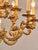 Gold Historic Cast Eighteen Bulbs Chandelier from the Castle For Sale - Image 8 of 13