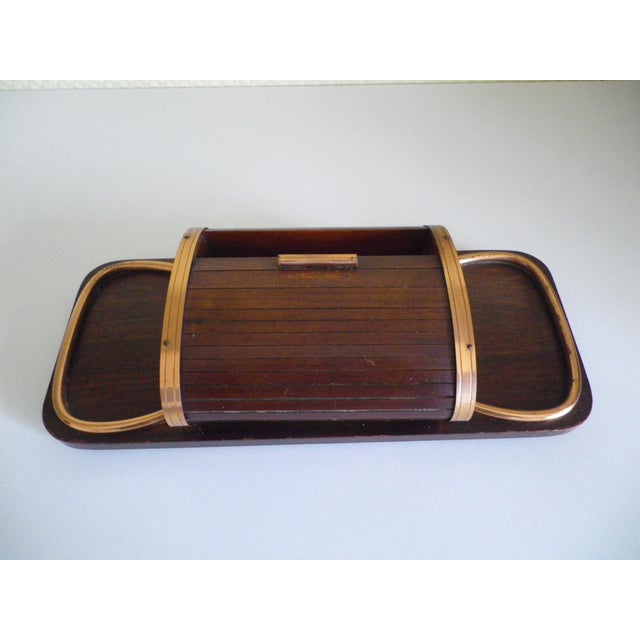 Art Deco Style Roll Top Cigarette Case, 1950s For Sale - Image 3 of 13