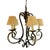 21st Century Murray Feiss Bronze 5 Light Chandelier For Sale