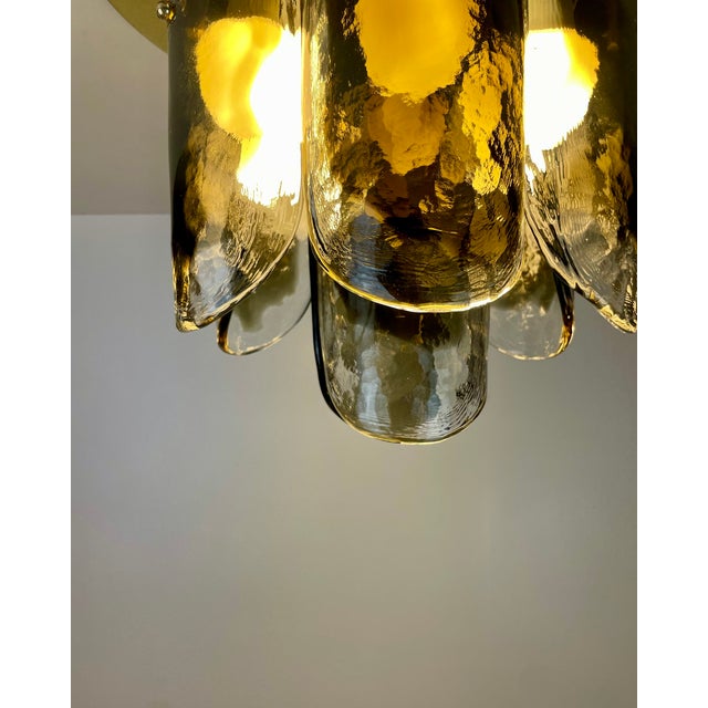 Murano and Brass Ceiling Lamp by J.T. Kalmar, Austria, 1960s For Sale - Image 17 of 18