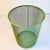 1990s 1990s Vintage Contemporary Modern Metal Mesh Wastebasket in Sage Green For Sale - Image 5 of 9