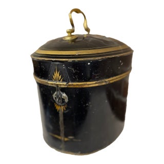 Vintage English Barrister Wig in Tole Case For Sale