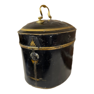 Vintage English Barrister Wig in Tole Case