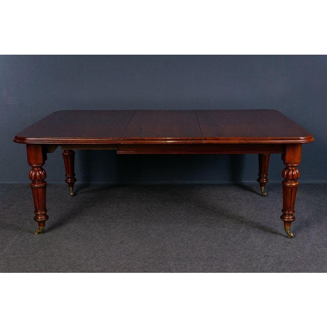 Brown Large Antique Dining Table For Sale - Image 8 of 18