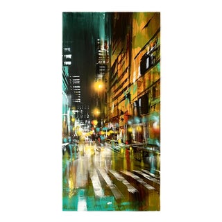 Bianca Prettau, Kyoto Teal, 2026, Cotton, Acrylic and Canvas For Sale