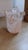 Mid-Century Modern Vintage Murano Handmade Italy Glass Bowl Vase Cream Peach Swirl For Sale - Image 3 of 6