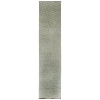 Modern Geometric Wool Runner by Doris Leslie Blau For Sale