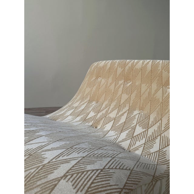 1960s Adrian Pearsall for Craft Associates Model 1264 Rocking Chaise in Cut Mohair For Sale - Image 5 of 12