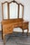 This elegant Vintage French Louis dressing table is beautifully crafted in oak, featuring flowing carved lines, ornate...