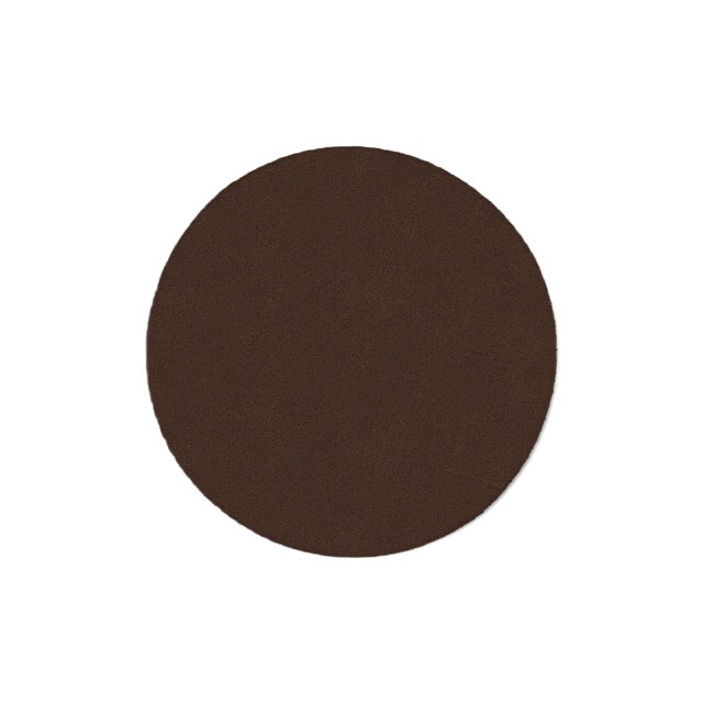 Chocolate Circle Plain Rug from Marqqa For Sale