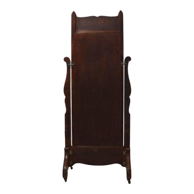 Rj Horner Carved Oak Cheval Dressing Mirror C1920 For Sale - Image 14 of 14