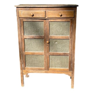Late 19th Century Distressed Antique Pennsylvania Pie Safe For Sale