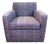 A. Rudin Pristine Custom Armchair in Vibrant Multi-Color Textured Tweed For Sale