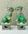 Vintage Chinese Famille Verte Sancai Glazed Porcelain Foo Dogs/Guardian Lions- A Pair For Sale - Image 10 of 10