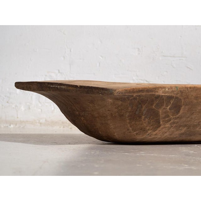 Antique Primitive Style Oval Bowl, 1900 For Sale - Image 4 of 14