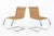 This pair of vintage Mies van der Rohe MR10 cantilevered cane side dining chairs made by Stendig are circa 1970. The MR...