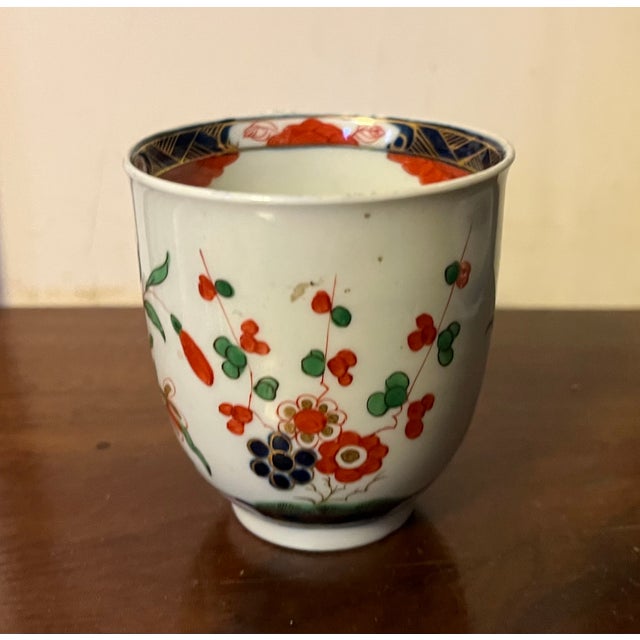 Antique 18th Century Georgian Worcester Porcelain First Period Imari Coffee Cup in the Kempthorne Pattern, Circa 1768 For Sale - Image 10 of 15