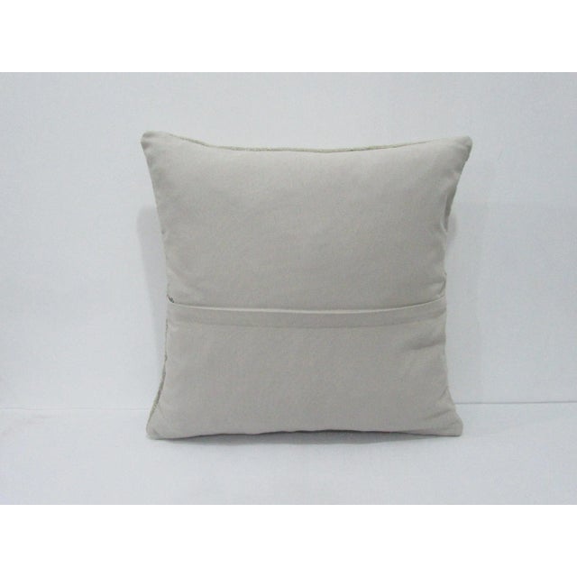 Shabby Chic Distressed Faded Pillow Cover For Sale - Image 3 of 4