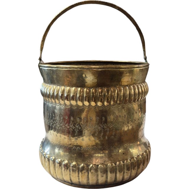 French 19th C French Brass Jardinere 12" For Sale - Image 3 of 5