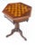 Brown Fine c19th Century Hexagon Shape Lift Top Game Chess Board Lamp Occasional Table For Sale - Image 8 of 9