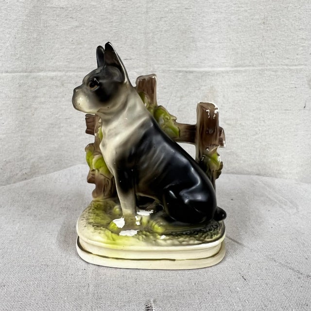 Mid 20th Century Mid Century Boxer / Bulldog Figurine For Sale - Image 5 of 6