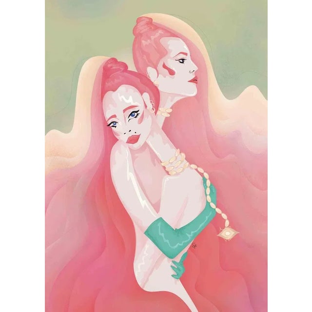 Embrace Me is a beautiful illustration on paper (giclée print) realized by the Italian artist Sara Franzese in 2022....