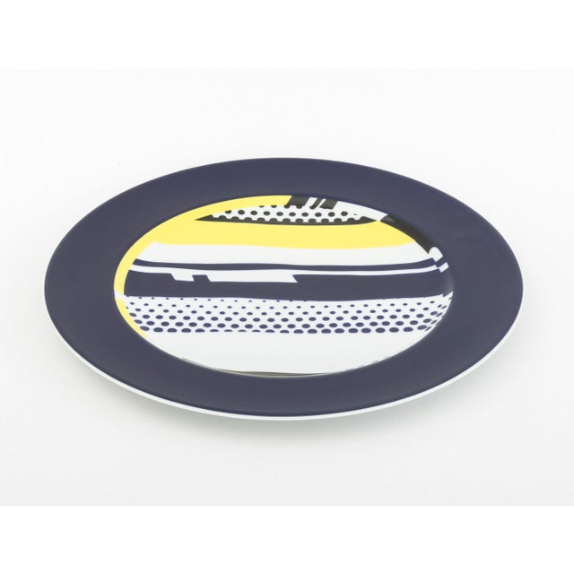 1990s Roy Lichtenstein Rosenthal Porcelain Service Plate For Sale - Image 5 of 7