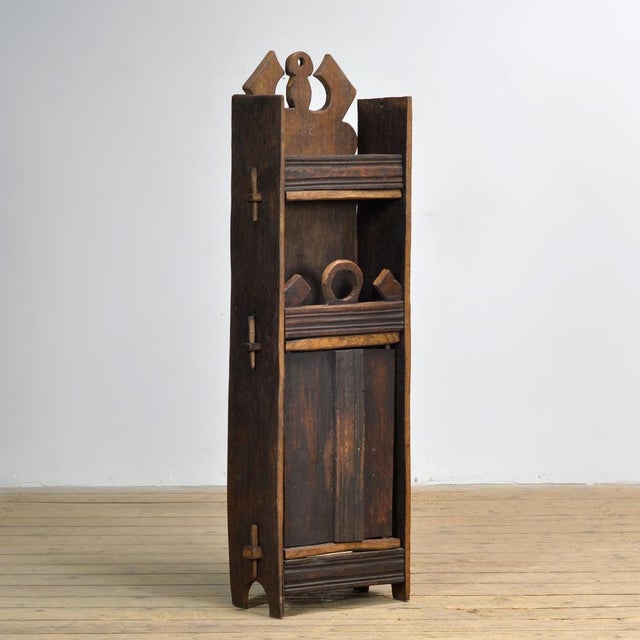 Vintage Romanian Folk Art Cabinet, 1950s For Sale - Image 12 of 12