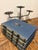 Gothic Vintage Monochromatic Silvery Blue/ Navy Encyclopedia Hardcover Stack - Set of 4 - Royal Octavo Format - Volumes 14-16 & 18 - Dark Academia Decor For Sale - Image 3 of 8