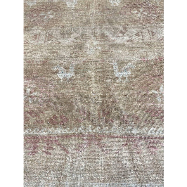 1940s 1980s Old Persian Baluchi Animal Print Area Rug 4x6 For Sale - Image 5 of 9