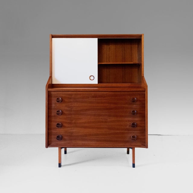 Mid-Century Modern Mid-Century Modern Italian Wood Cabinet by George Coslin for 3V Arredamenti Padova, 1960s For Sale - Image 3 of 16