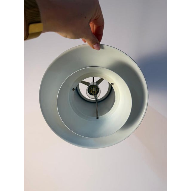 Silver and White Auditorie 1 Pendant Lamp by Svend Middelboe for Nordisk Solar For Sale - Image 10 of 11
