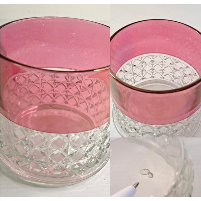 Ripley & Co Eapg Mascotte Ruby Stain Jar Dated 1873 Early American Pattern Glass For Sale - Image 11 of 11