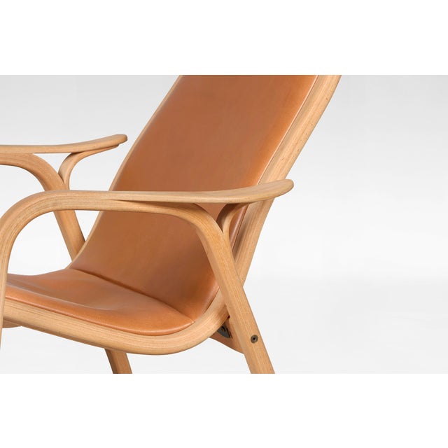 Vintage Lamino Lounge Chair in Cognac Leather by Yngve Ekström for Swedese For Sale - Image 5 of 8