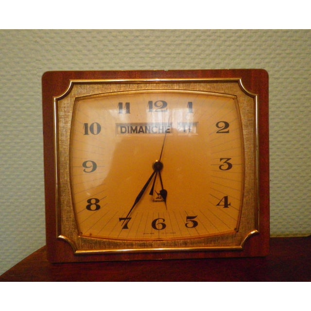 Wall Clock with Calendar from Jaz Transistor, 1960s For Sale - Image 12 of 17