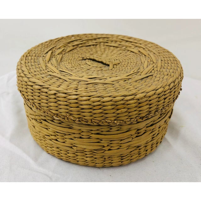Antique Sweet Grass Box For Sale In Raleigh - Image 6 of 6